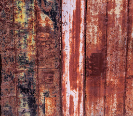Rusty old fence