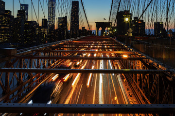 Fototapeta na wymiar New York City at night.