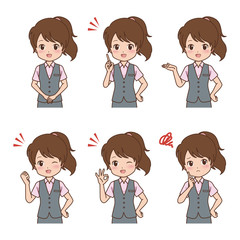 ビジネスウーマン　バリエーション