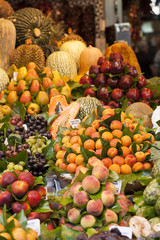 Fruits on the market stall