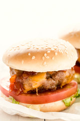 Mini beef burgers