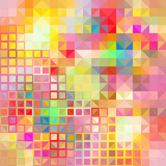 Colorful geometric background with soft tones