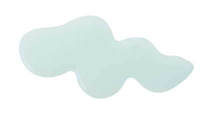 Blue color cosmetic gel drop on background