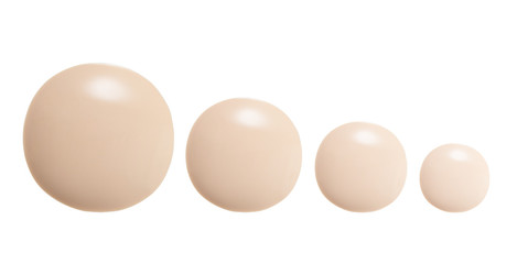 Shade and tone of Make up base drop on background