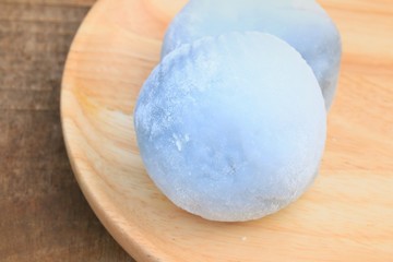 Mochi japanese dessert black sesame
