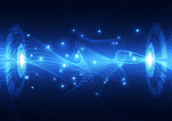 vector abstract telecoms future technology, illustration background