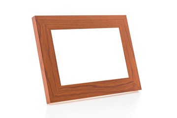 Fototapeta premium Wooden frame isolated