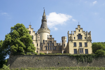 Obraz premium Schloss Arenfels bei Bad Hönningen am Rhein, Deutschland