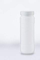 White plastic bottle