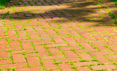 Red brick walkway