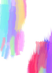 Abstract watercolor brush stroke background.