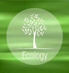 Ecology and environment concept. Vector element