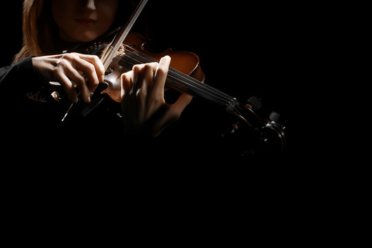 Violin player hands