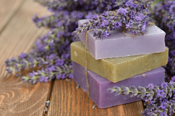 Natural lavender soap