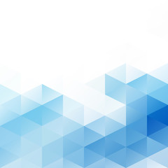 Blue White Bright Mosaic Background, Creative Design Templates