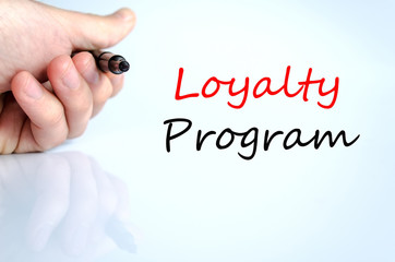 Loyalty program text concept