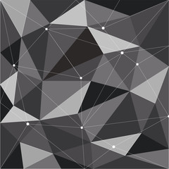 polygon abstract black background design