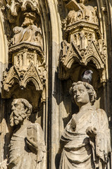 Fototapeta na wymiar Details Fassade Kölner Dom