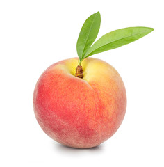 Fototapeta na wymiar Peach isolated on white background