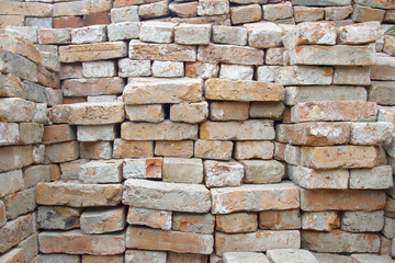 stack of old bricks