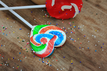 Candy valentines hearts