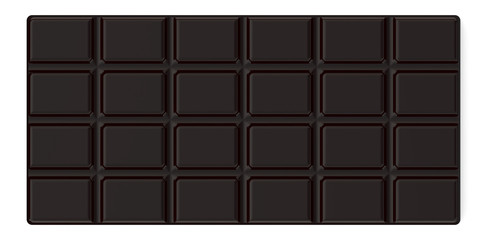 black chocolate bar