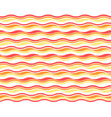 Bright fun abstract seamless horizontal wave pattern