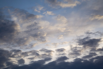 Obraz premium Sunset Sky with Clouds