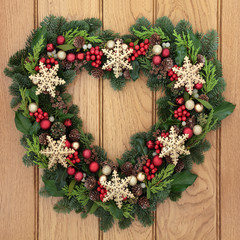 Fototapeta na wymiar Christmas Wreath