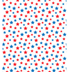 USA celebration seamless with stars in national colors for indep