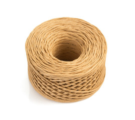 roll of twine cord isolated on white