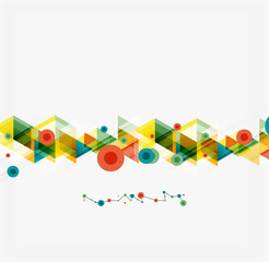 Clean colorful unusual geometric pattern design