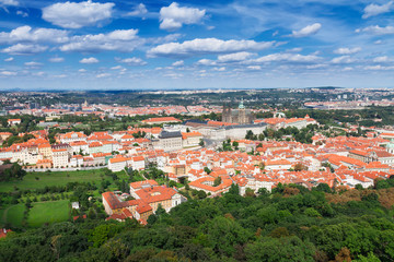 Fototapeta na wymiar Prague from above