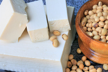 Soybeans and tofu