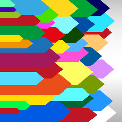 abstract color arrow background - vector graphic