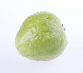 Guava (tropical fresh guava) on white background.