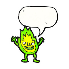 little flame creature cartoon