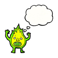spooky flame cartoon