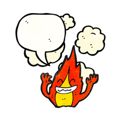 cartoon fire character
