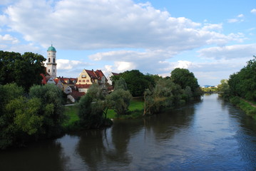 Fototapeta na wymiar St.- Mang Kirche in Regensburg