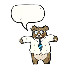 cartoon boss bear