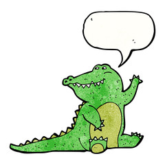 friendly crocodile cartoon