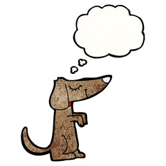 happy dog cartoon