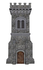 Square castle tower - 3D render © Elenarts