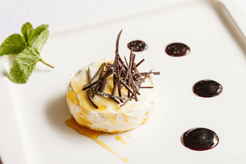 cheesecake with chocolate