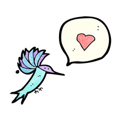cartoon hummingbird