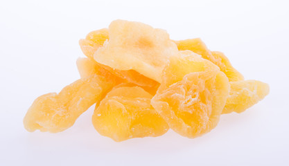 apple dry or dried apple slices on background.