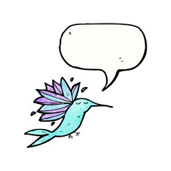 cartoon hummingbird