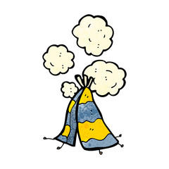 cartoon tepee