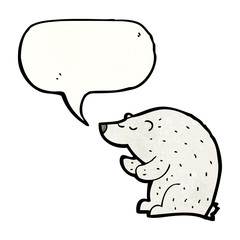 cartoon polar bear